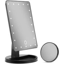 Gillian Jones Hollywood Table Heart LED Light Mirror X10 - Black 10254-71 -Clinique Salgsbutik gillian jones hollywood table heart led light mirror x10 black 10254 71 1649847096