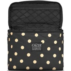 Gillian Jones Karen Beauty Box ECO Cotton - Black With Beige Dots 10072-11 -Clinique Salgsbutik gillian jones karen beauty box eco cotton black with beige dots 10072 11 1649682011