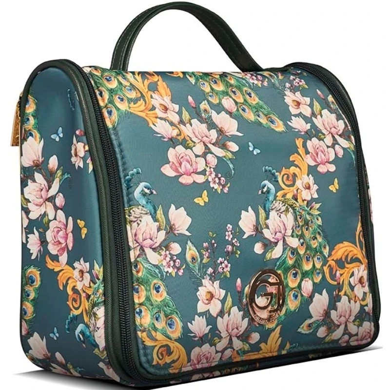 Gillian Jones Spa Hang Up Organizer - Green Flowers 10001-76 4 Gillian Jones Spa Hang Up Organizer - Green Flowers 10001-76 - Billede 2