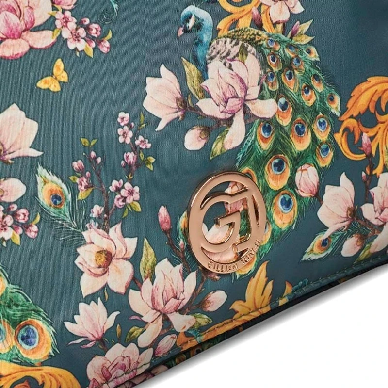 Gillian Jones Spa Hang Up Organizer - Green Flowers 10001-76 5 Gillian Jones Spa Hang Up Organizer - Green Flowers 10001-76 - Billede 3