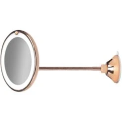 Gillian Jones Suction Mirror Goose Neck Arm - Rose Gold 10252-82