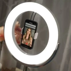 Ilios All-In-One Ring Light & Makeup Mirror -Clinique Salgsbutik ilios all in one ring light makeup mirror 1654160689